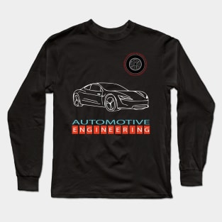 Automotive engineering car engineer text and image Long Sleeve T-Shirt